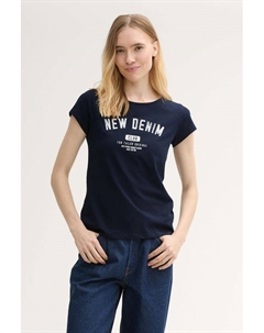 Футболка хлопковая с принтом Tom tailor