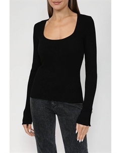 Однотонный джемпер с О-вырезом Twinset