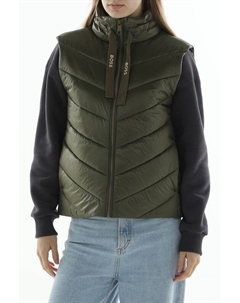 Жилет утепленный стеганый с высоким воротником Boss