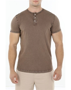 Футболка хлопковая на пуговицах Superdry