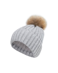 Шапка с помпоном на флисовой подкладке Gioco