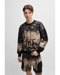 Свитшот хлопковый с карманами на молнии Hugo