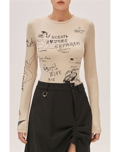 Боди с принтом Be Authentic Eve&esther