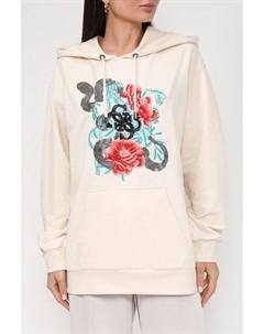 Хлопковое худи с принтом Guess