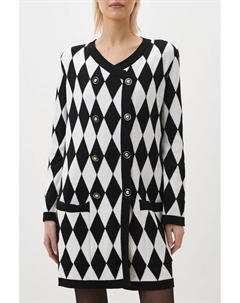 Платье мини вязаное с карманами и принтом Ksi ksi