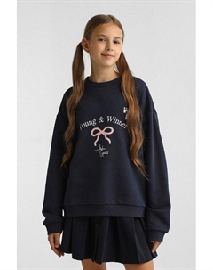 Свитшот хлопковый с принтом Gioco