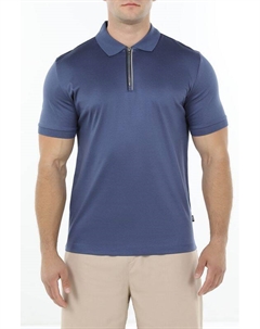 Поло-рубашка хлопковое с застежкой-молнией Boss