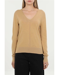 Пуловер хлопковый с V-вырезом Calvin klein