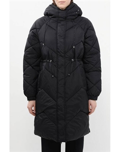 Пуховик стеганый с капюшоном и поясом на кулиске S.oliver