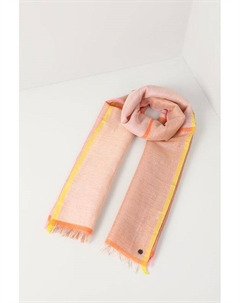 Палантин из льна и хлопка с принтом Fraas