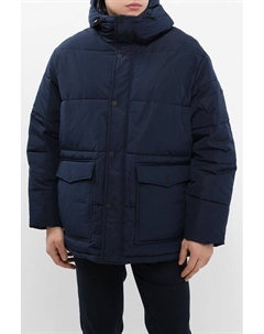 Куртка утепленная с капюшоном и карманами Ea7