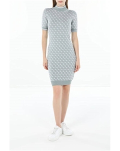 Платье трикотажное с воротником стойкой Guess