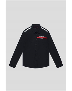 Рубашка хлопковая с контрастными деталями Tommy hilfiger