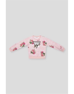 Свитшот хлопковый с принтом и логотипом Guess