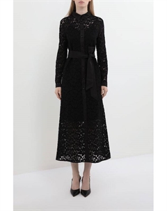 Платье-рубашка кружевное с поясом Belucci