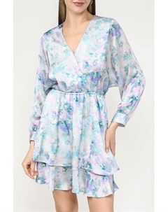 Платье атласное с запахом и двойной юбкой Ovs