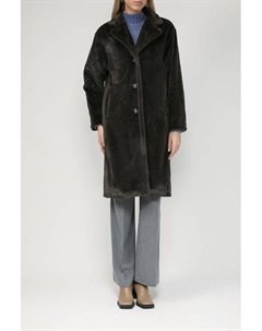Пальто из искусственного меха прямого кроя More&more