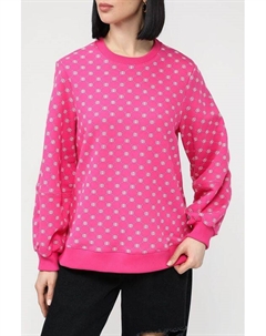 Свитшот хлопковый с принтом из монограмм Belucci