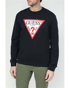 Свитшот хлопковый с логотипом Guess