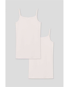 Хлопковый набор из двух маек на тонких лямках Ovs