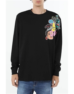 Лонгслив хлопковый принтом Hugo