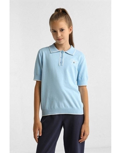 Поло хлопковое с контрастной окантовкой Gioco