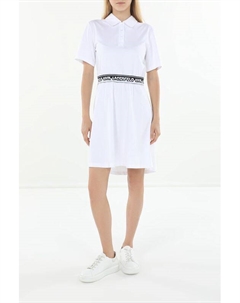 Платье-поло хлопковое с логотипом на талии Karl lagerfeld
