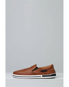 Слипоны кожаные с перфорацией Galizio torresi