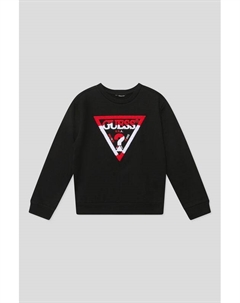 Свитшот хлопковый с логотипом Guess