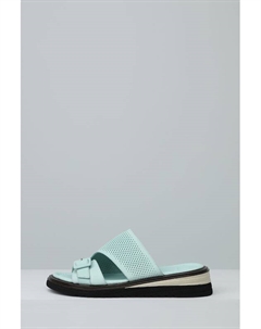 Пантолеты-шлепанцы кожаные с пряжкой Lab milano