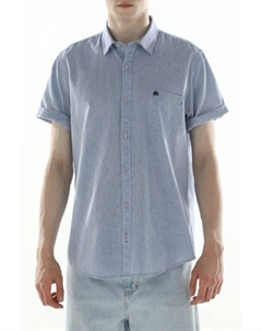 Рубашка из хлопка и льна с карманом Lerros