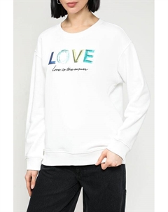 Свитшот хлопковый с принтом S.oliver