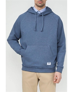 Худи хлопковое с необработанными швами Hugo blue