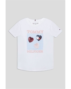 Футболка хлопковая с принтом Tommy hilfiger