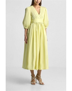 Платье хлопковое с V-вырезом и пышной юбкой Sabrina scala