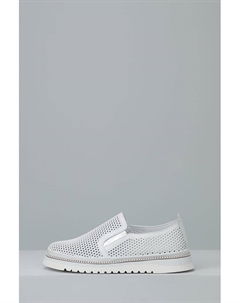 Туфли-слипоны кожаные с перфорацией Lab milano