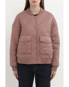 Куртка-бомбер стеганая с трикотажными манжетами Eleganzza