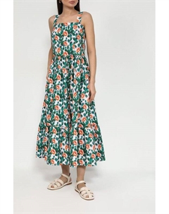 Сарафан хлопковый с воланами и принтом Belucci