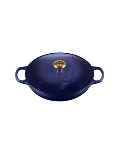 Кастрюля низкая Индиго 30 см Le creuset