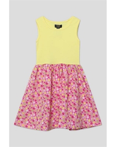 Платье хлопковое без рукавов с принтованной юбкой Ovs