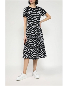 Платье хлопковое в полоску приталенное Belucci