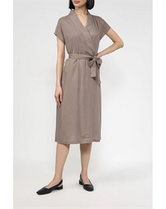 Платье с запахом в мелкий горох Auranna