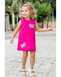 Хлопковое платье с принтом Evika kids