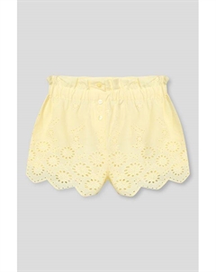 Шорты хлопковые на пуговицах с шитьем Fagottino