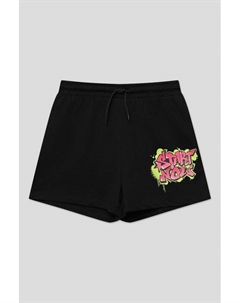 Шорты хлопковые на кулиске с принтом Ovs