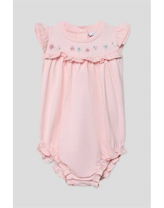 Боди хлопковое с рюшами и вышивкой Fagottino