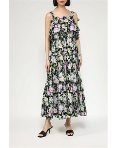 Сарафан на лямках с воланами и принтом Belucci