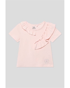 Футболка хлопковая с отделкой из оборок Ovs
