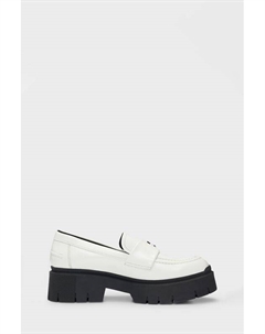 Туфли-лоферы кожаные на массивной подошве Hugo