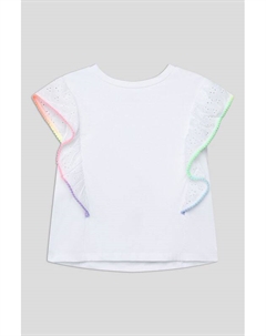 Футболка хлопковая с шитьем на оборках Ovs